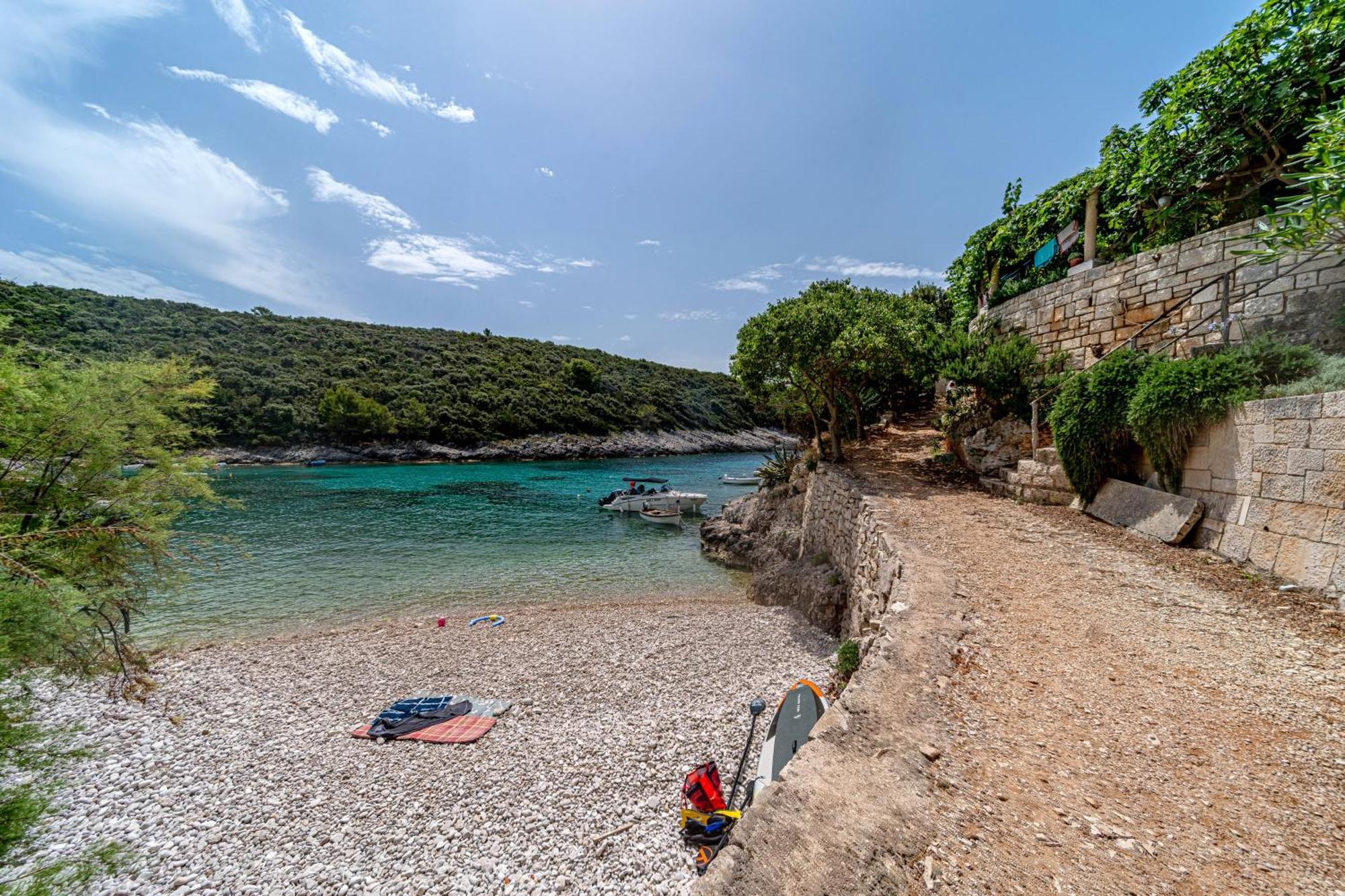 Seaside House For Families With Children Cove Rasohatica, Korcula - 4386 Lumbarda Exterior photo